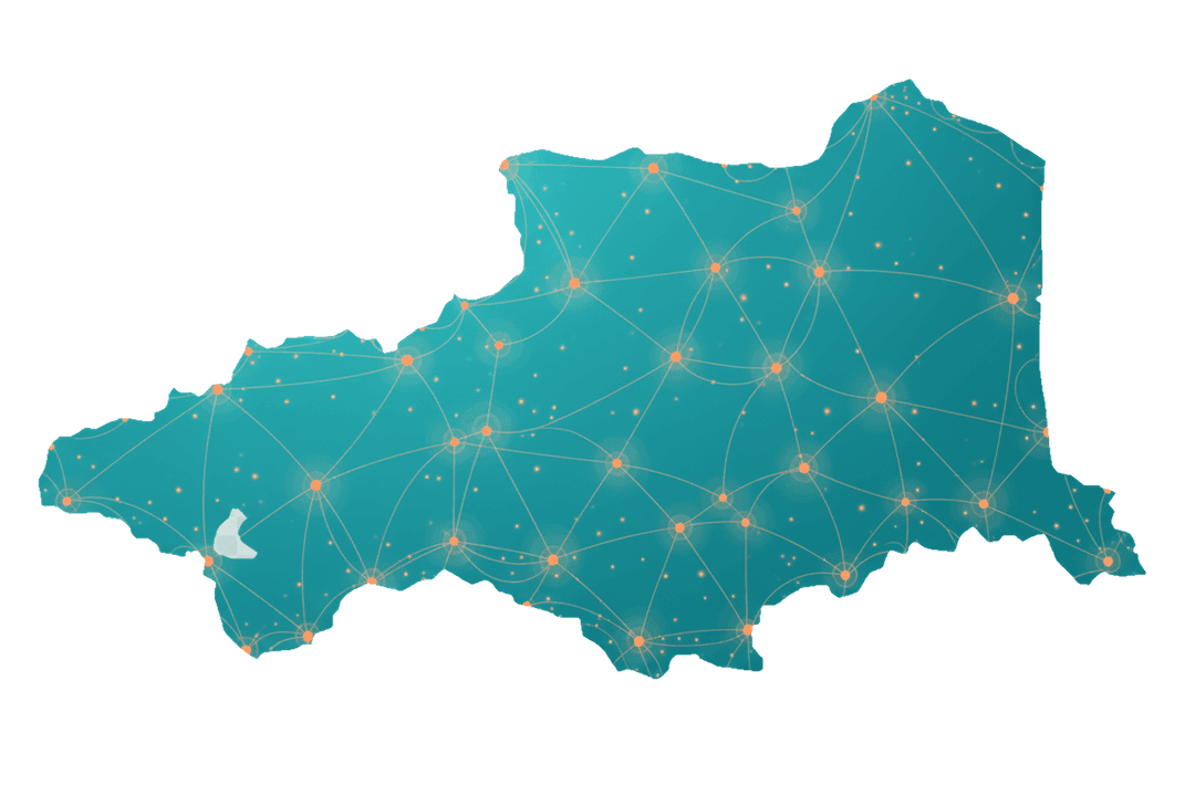 Carte des zones d'intervention de Batipronet - 2 agences couvrant les Pyrénées-Orientales