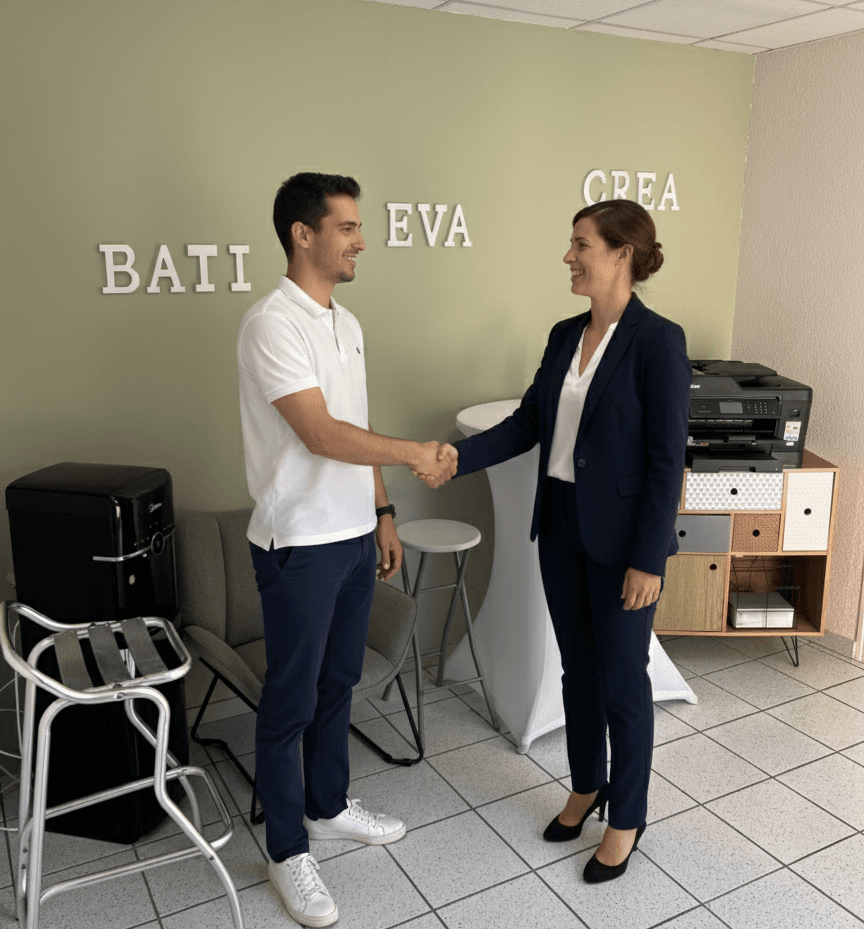 Agent Batipronet en intervention dans des bureaux