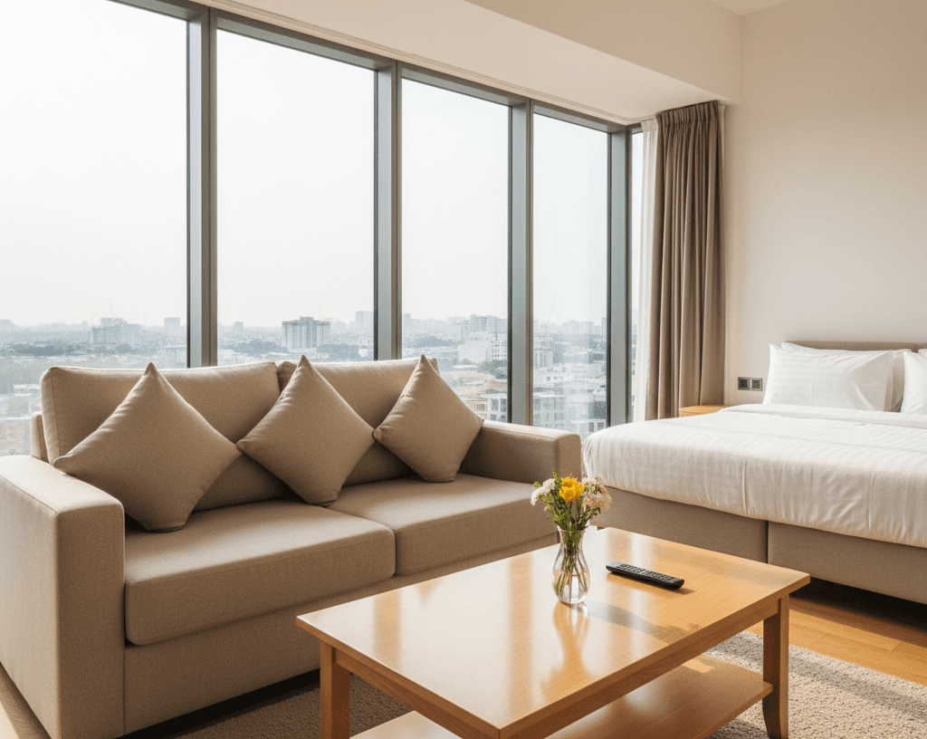 Appartement Airbnb prêt pour l'arrivée des voyageurs